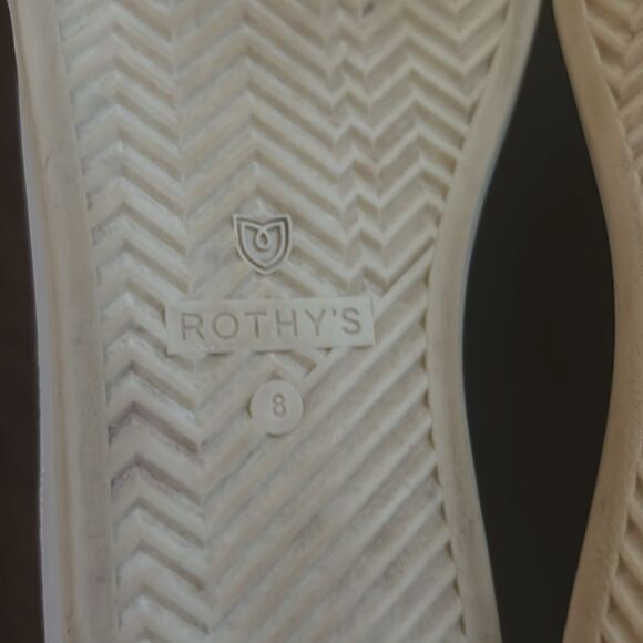Rothy's The Lace Up Sneaker Soft Flexible Upper Bright White Size 8 - Picture 9 of 11